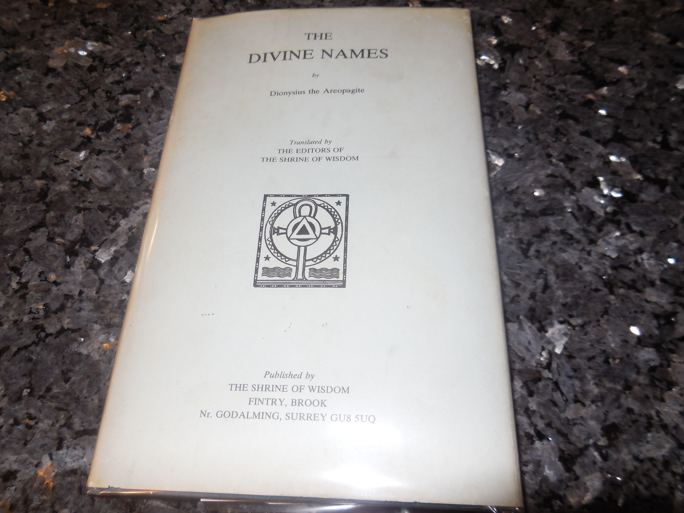 Image for The Divine Names