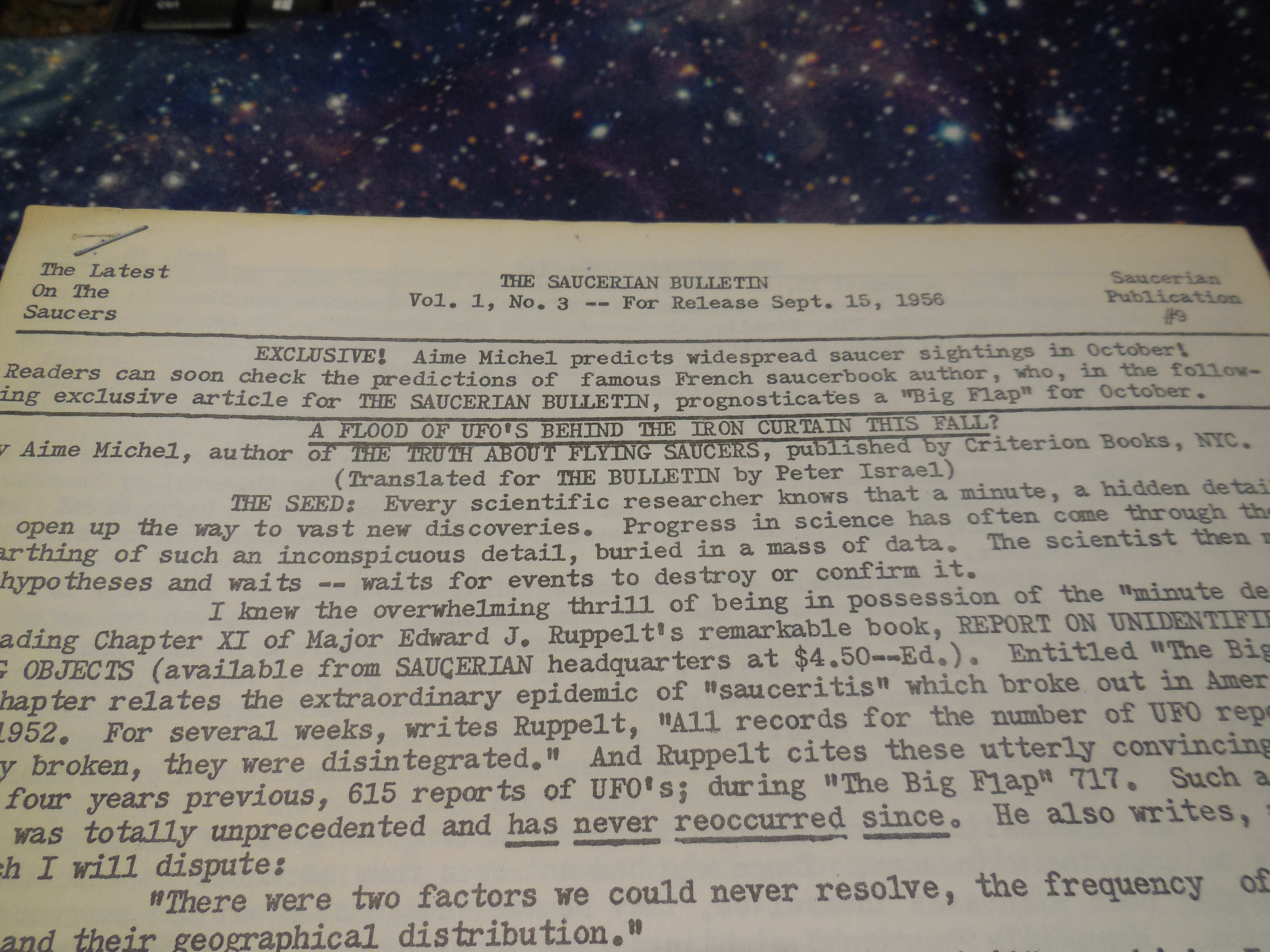 Image for The Saucerian Bulletin, Vol. 1, No. 3,  1956