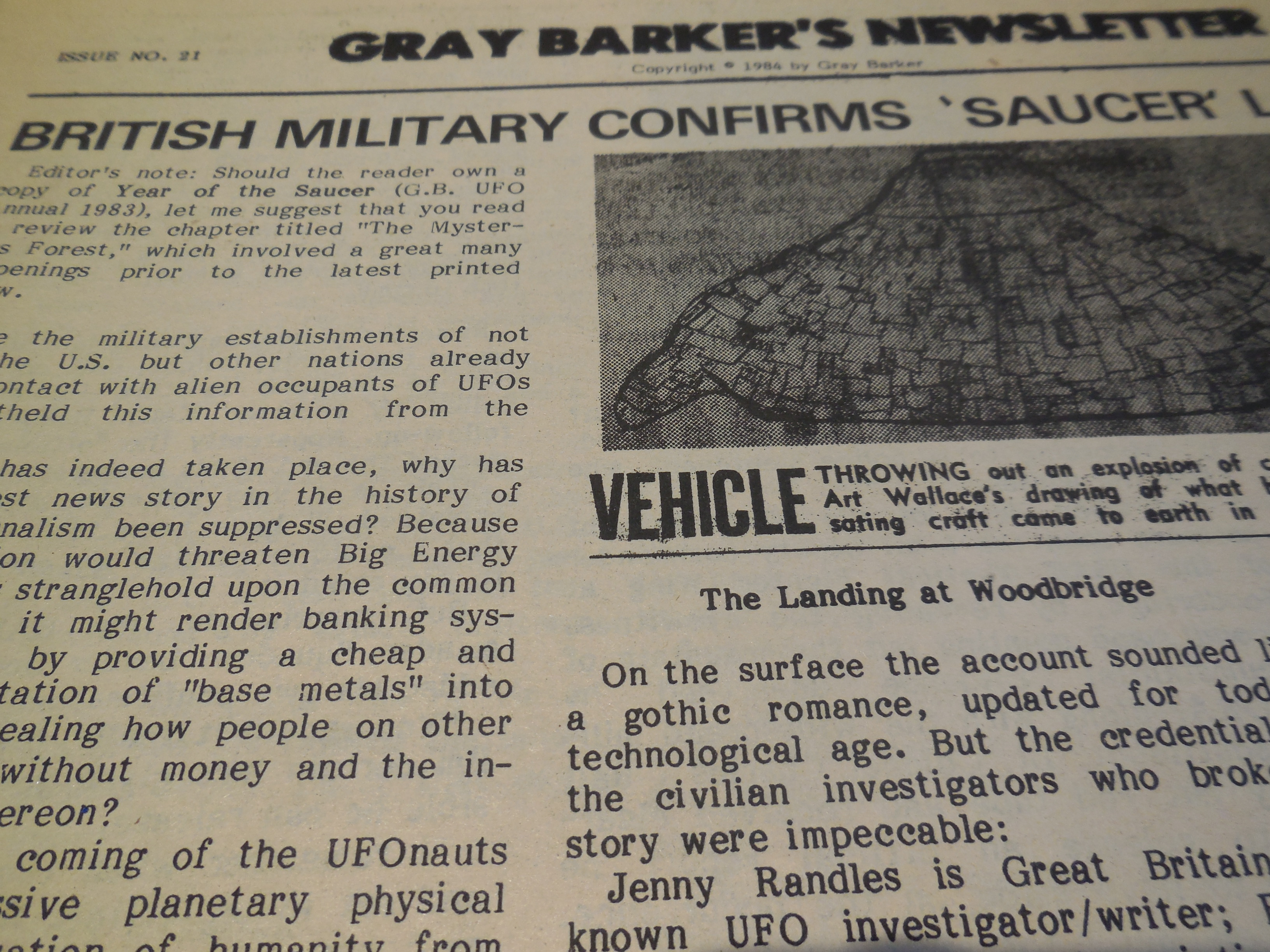 Image for Gray Barker's Newsletter, Issue No. 21, April 1984