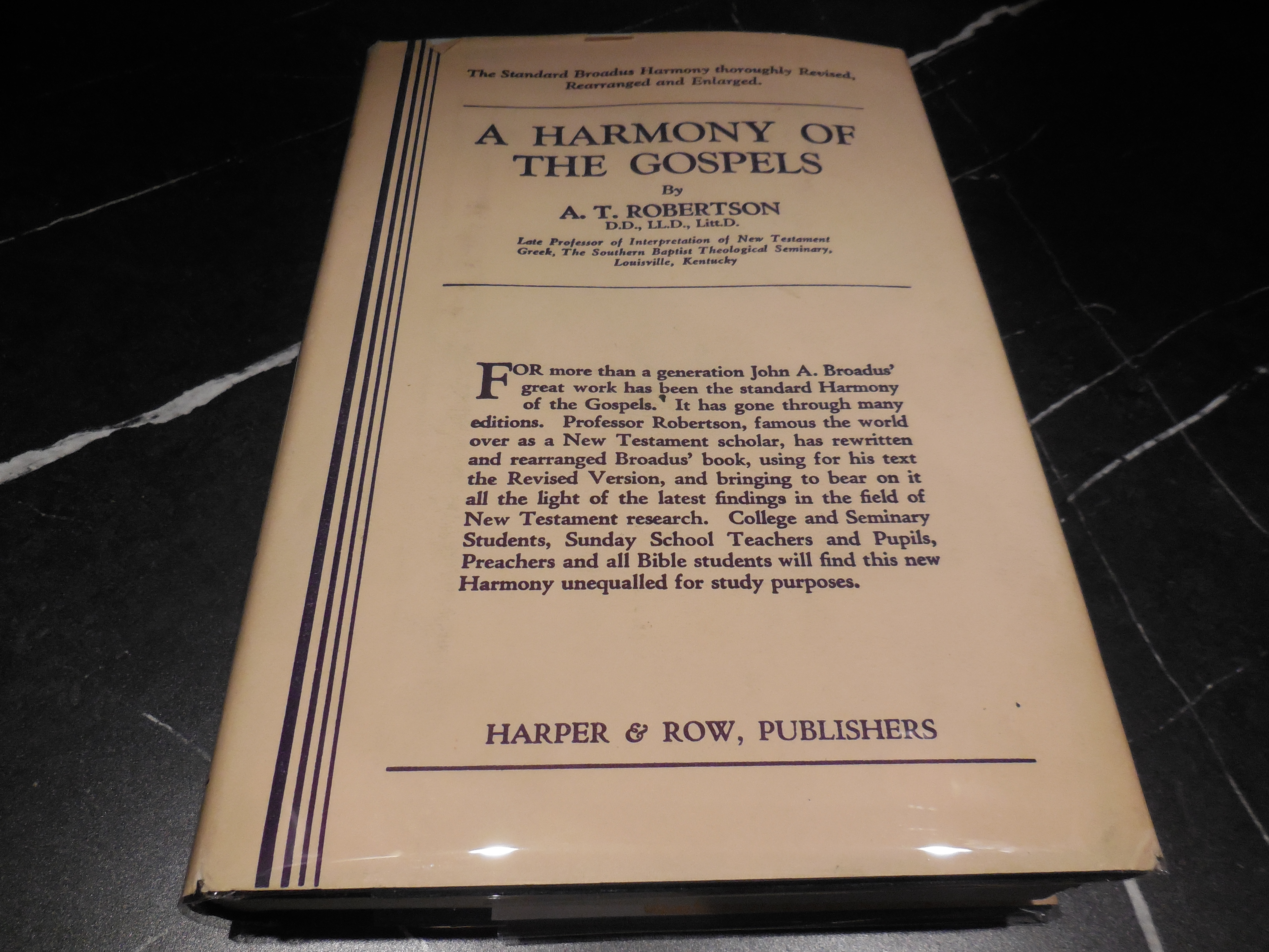 A Harmony of the Gospels