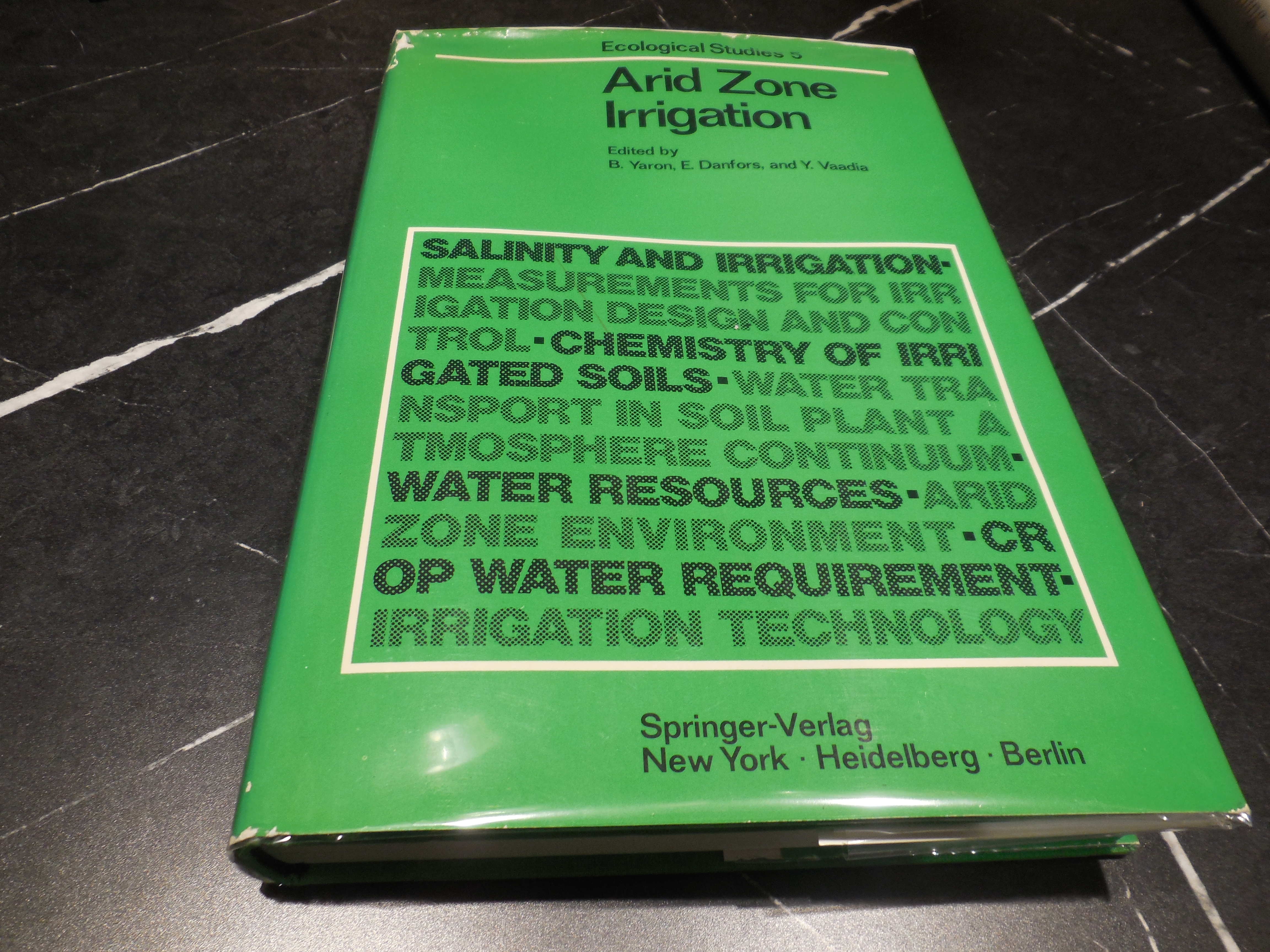 Arid zone irrigation (Ecological studies)