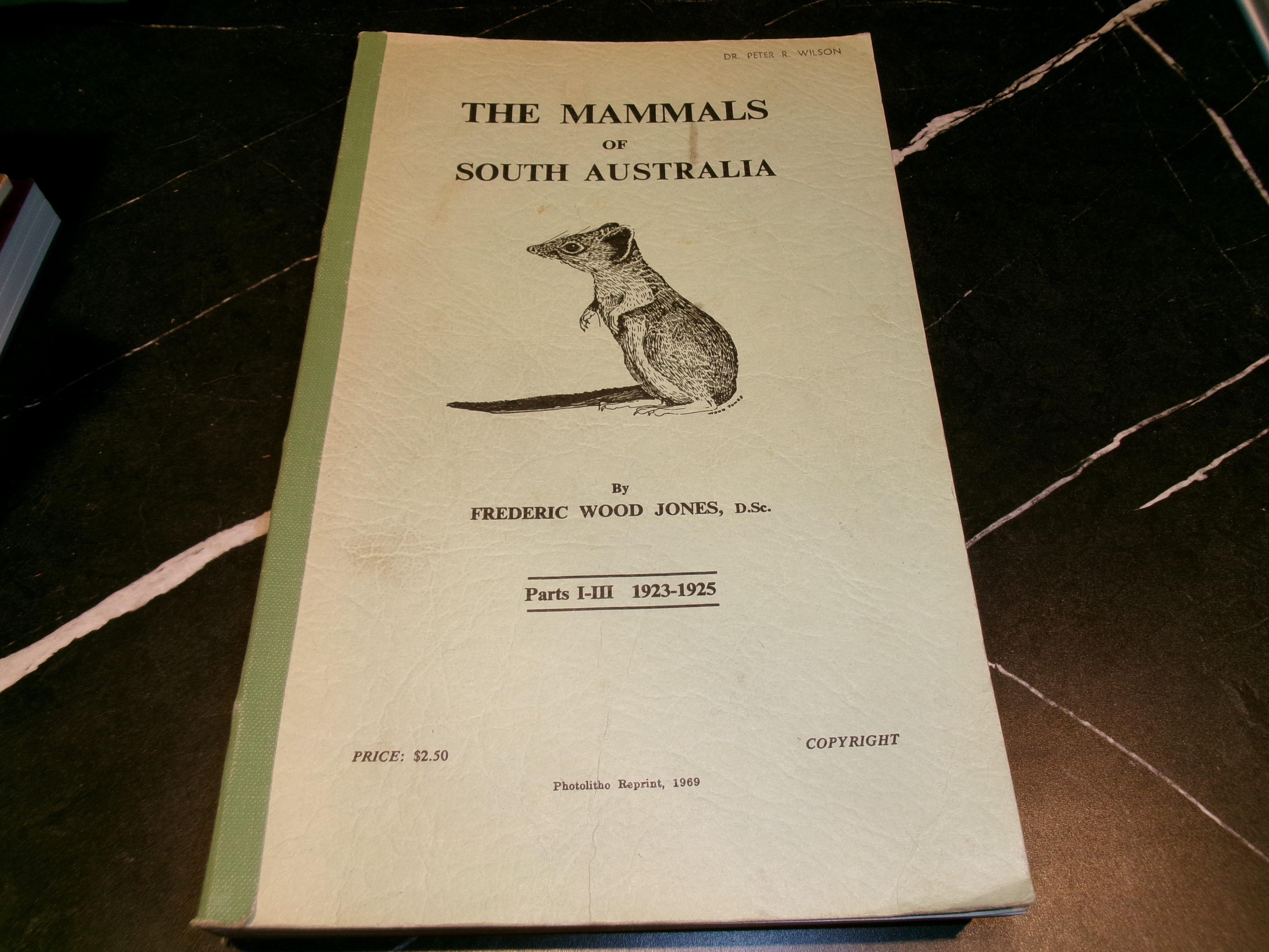 The Mammals of South Australia, Parts I-III 1923-1925