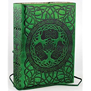 Image for Green Tree of Life Leather Blank Book